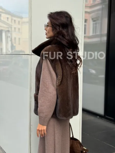 Жилет из норки - фото 7