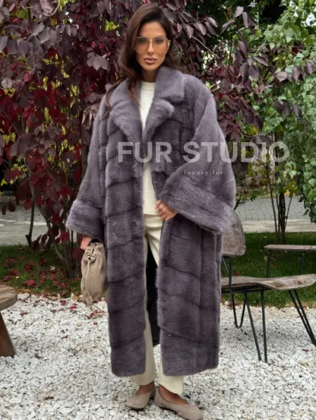 Норковая шуба оверсайз - фото 2