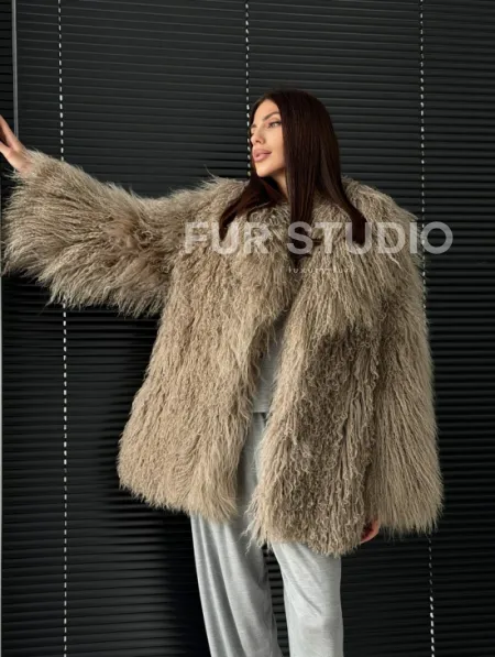 Полушубок из ламы - фото 15