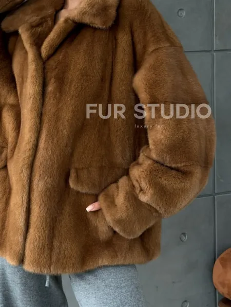 Женская норковая куртка - фото 2