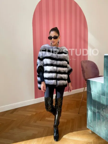 Куртка из меха орилаг под шиншиллу - фото 4