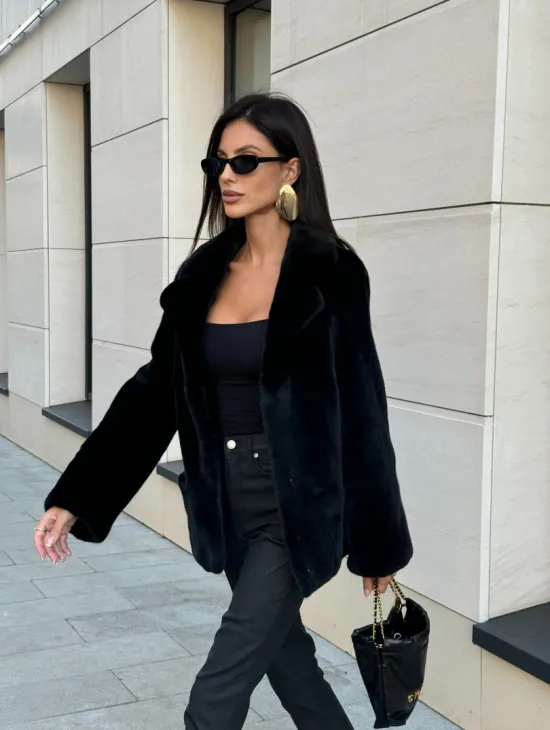 Шуба норковая SAGA FURS  пиджак автоледи - английский воротник - фото 7