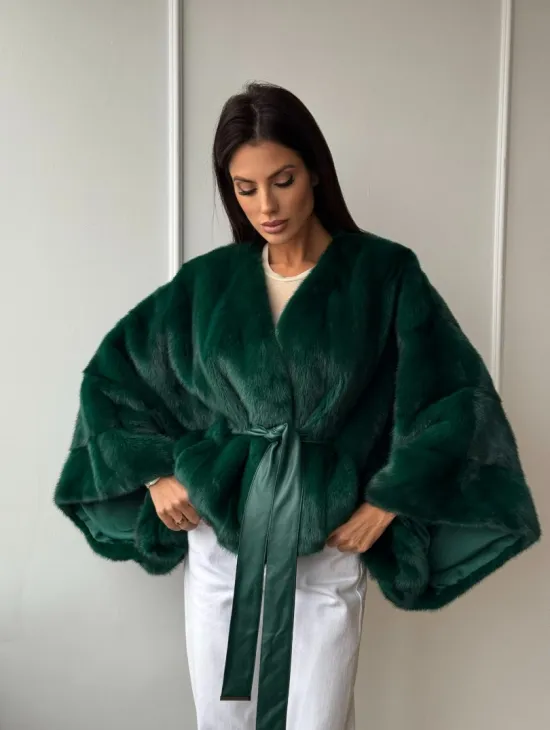 Полушубок из меха североамериканской норки - фасон 