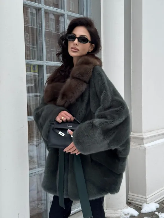 Норковый полушубок 