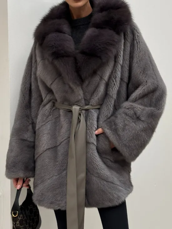 Полушубок норковый 