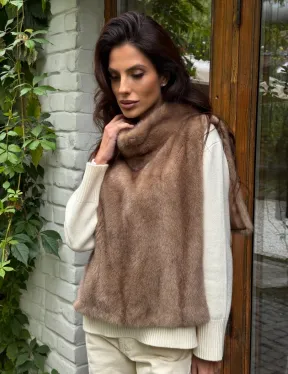 Манишка меховая из норки - фото 9