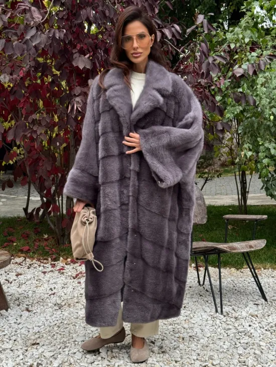 Норковая шуба оверсайз - фото 3