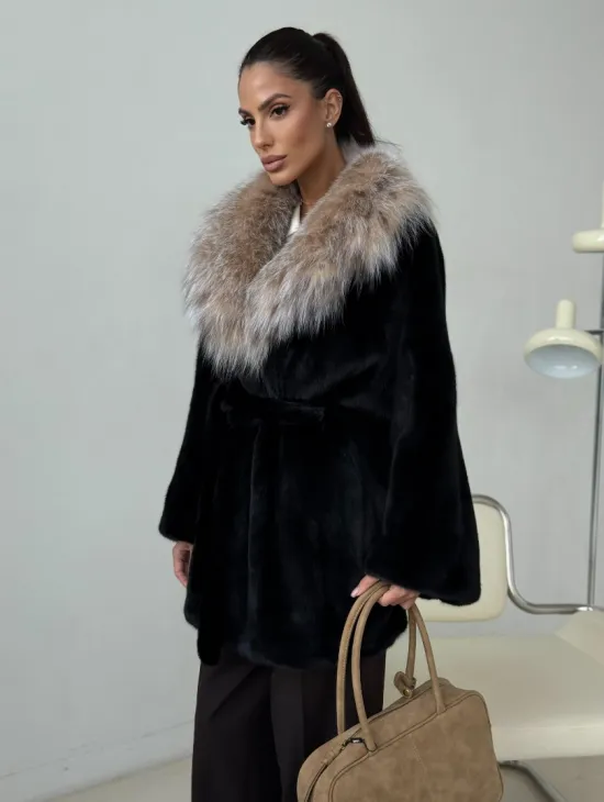 Норковая шуба с рысью - фото 10