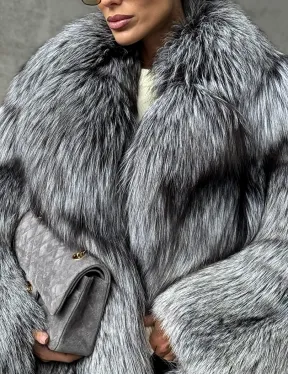 Полушубок из чернобурки - фото 1