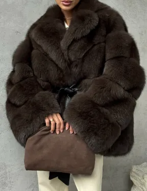 Шуба из песца под соболь - фото 2