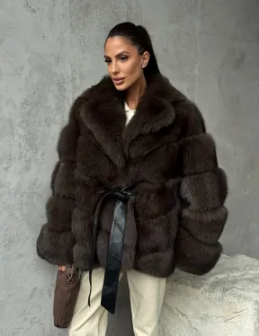 Шуба из песца под соболь - фото 11