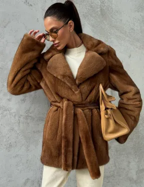 Шуба золотая - норковая - фото 6