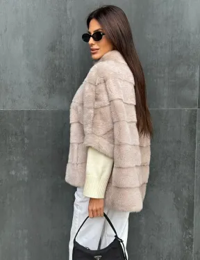 Кофта на молнии из меха норки - фото 3