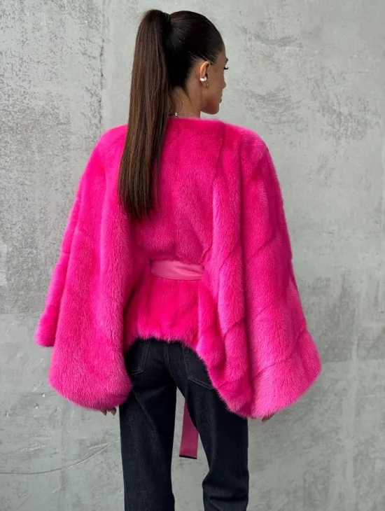 Короткая шуба из меха норки - фото 4