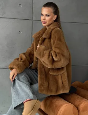 Женская норковая куртка - фото 0