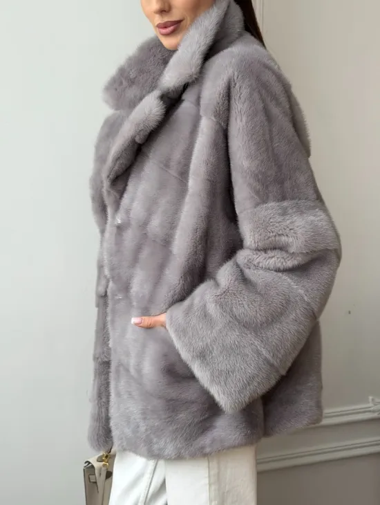 Полушубок норковый - фото 4