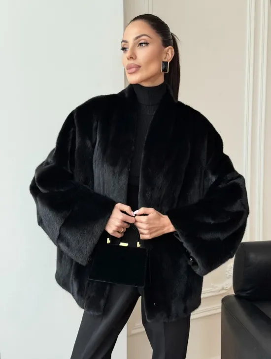 Норковая шуба из аукционного меха Saga Furs Mink - фото 0