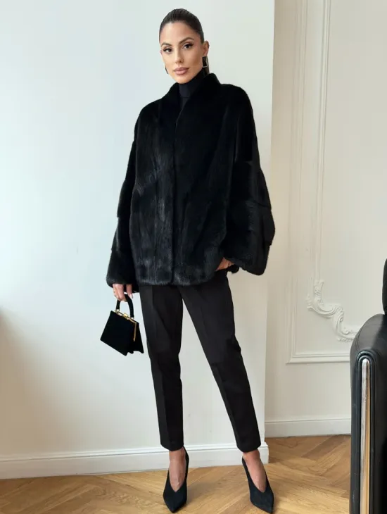 Норковая шуба из аукционного меха Saga Furs Mink - фото 3