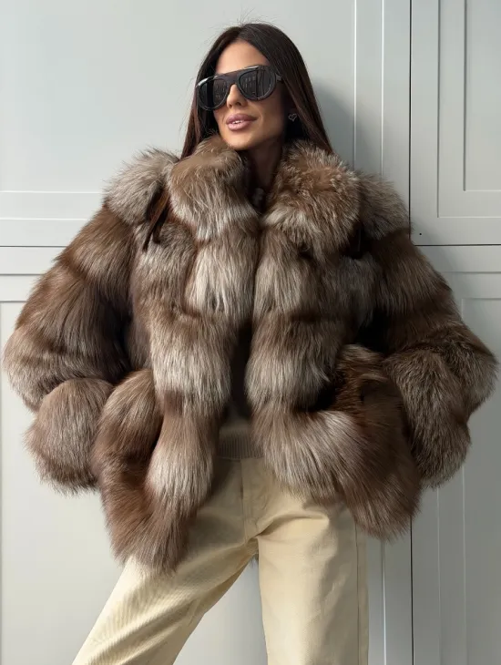 Полушубок из финской лисы - фото 0